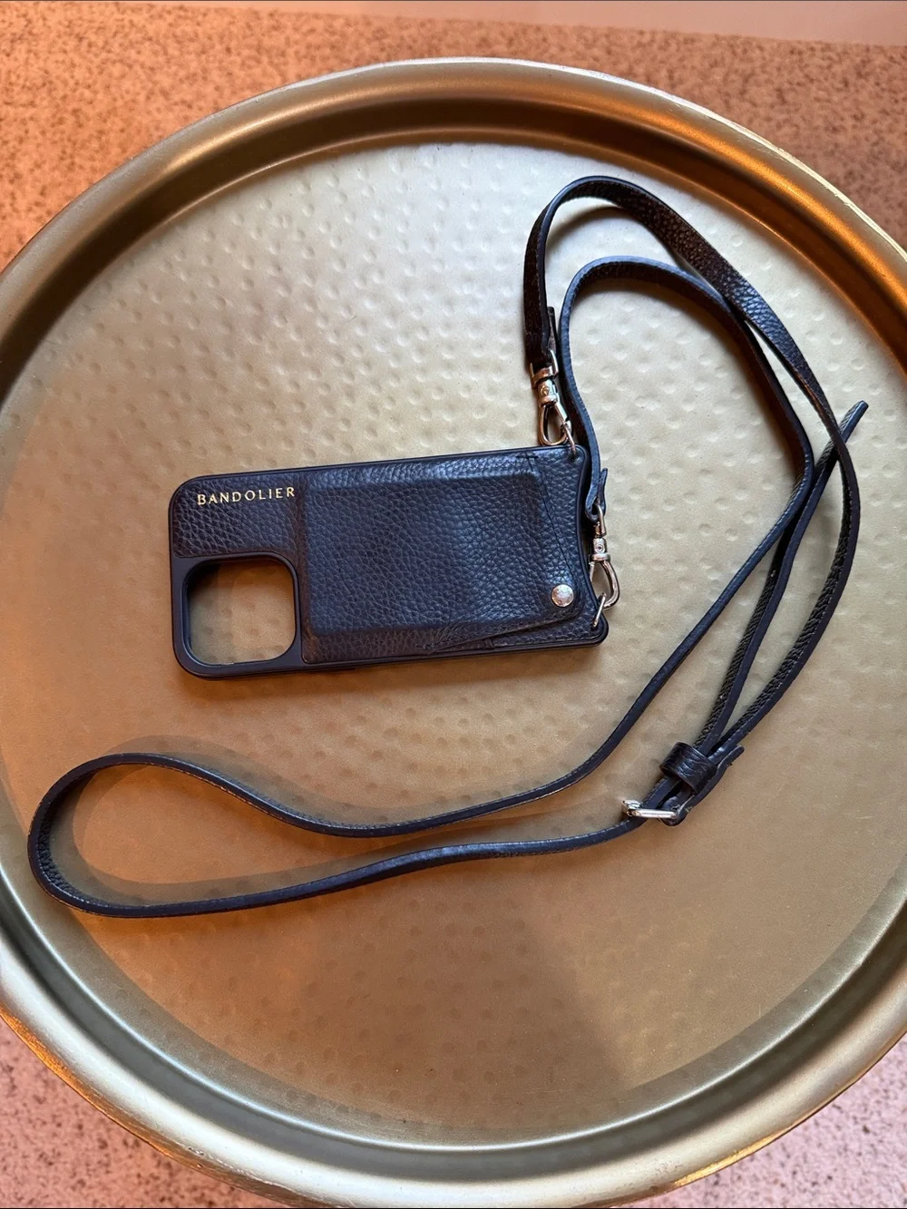Bandolier 13 Pro Emma Crossbody Phone Case in Black/Silver